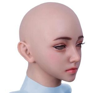 7392 Silicone Face Crossdressing Cosplay Silicone Masks Ivory